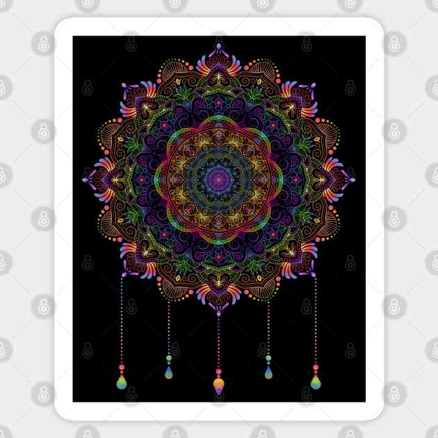 Colorful Charm Mandala Sticker by SheaBondsArt